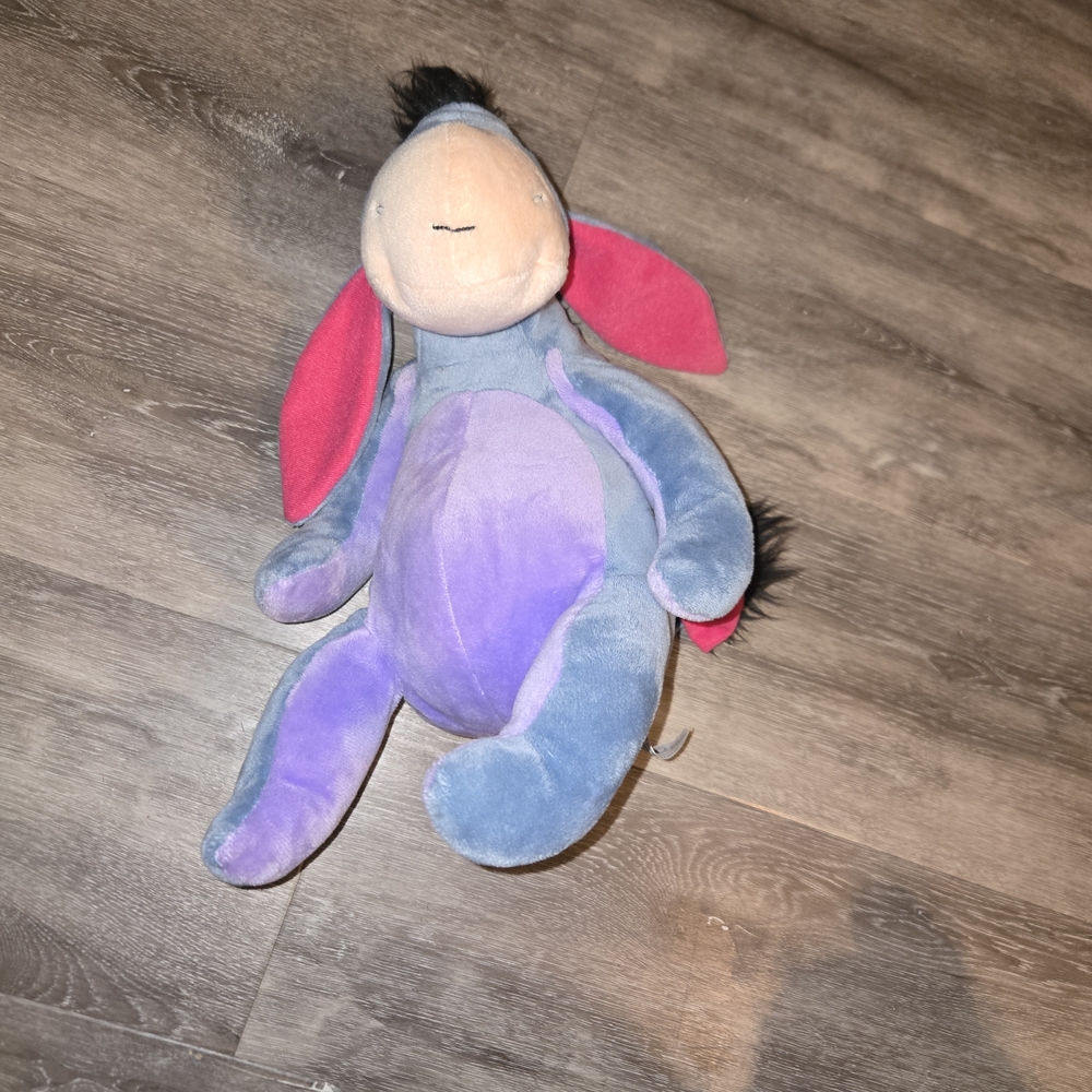 Disney Eeyore Plush - Blue and Pink - Picture 2 of 9